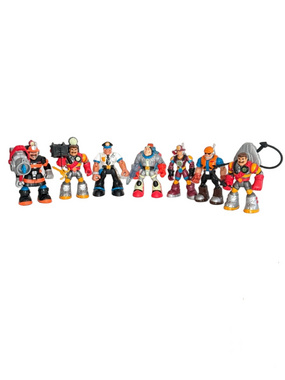 Mattel Rescue Heroes Vintage Lot Police Firefighter Billy Blaze Rip Rockefeller